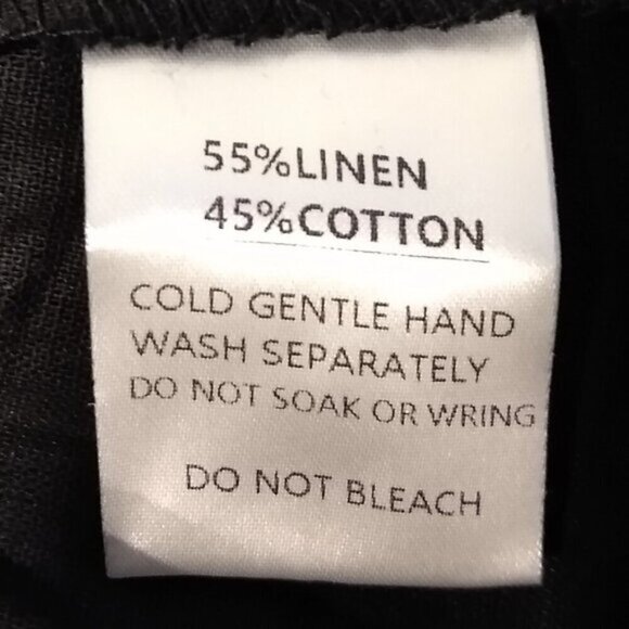 NWT Petal & Pup V Neck Cropped Tie Straps Women Top Erenda, Black, size 8 - Picture 6 of 6